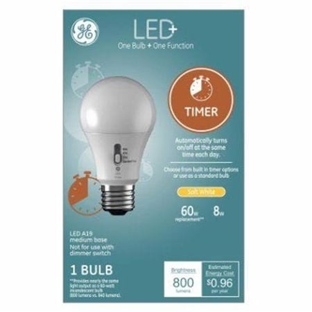 Current G E Lighting 265203 Dusk-to-Dawn Daylight LED Plus Light Bulb - 9W 265203